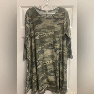 Bellamie Boutique Brand Camaflouge Print Dress Size Large